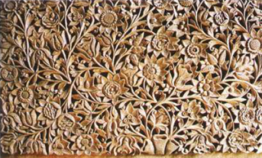 walnut wood carving
