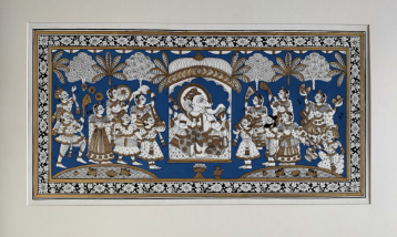 Phad Painting on Cloth of Udaipur, Rajasthan