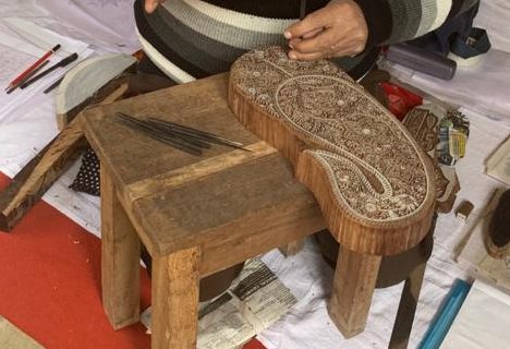 Block Making in Wood for Hand Printing of Delhi